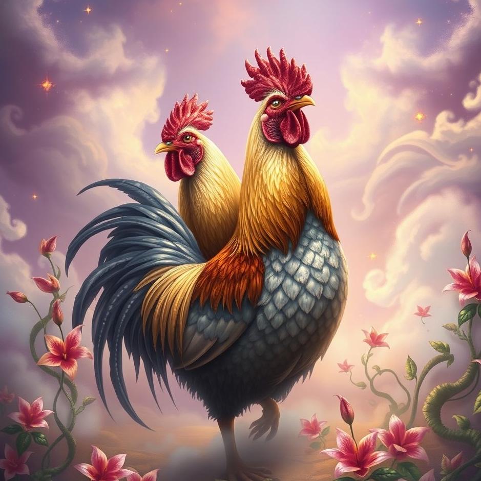 Dream : A two-headed rooster in a dream