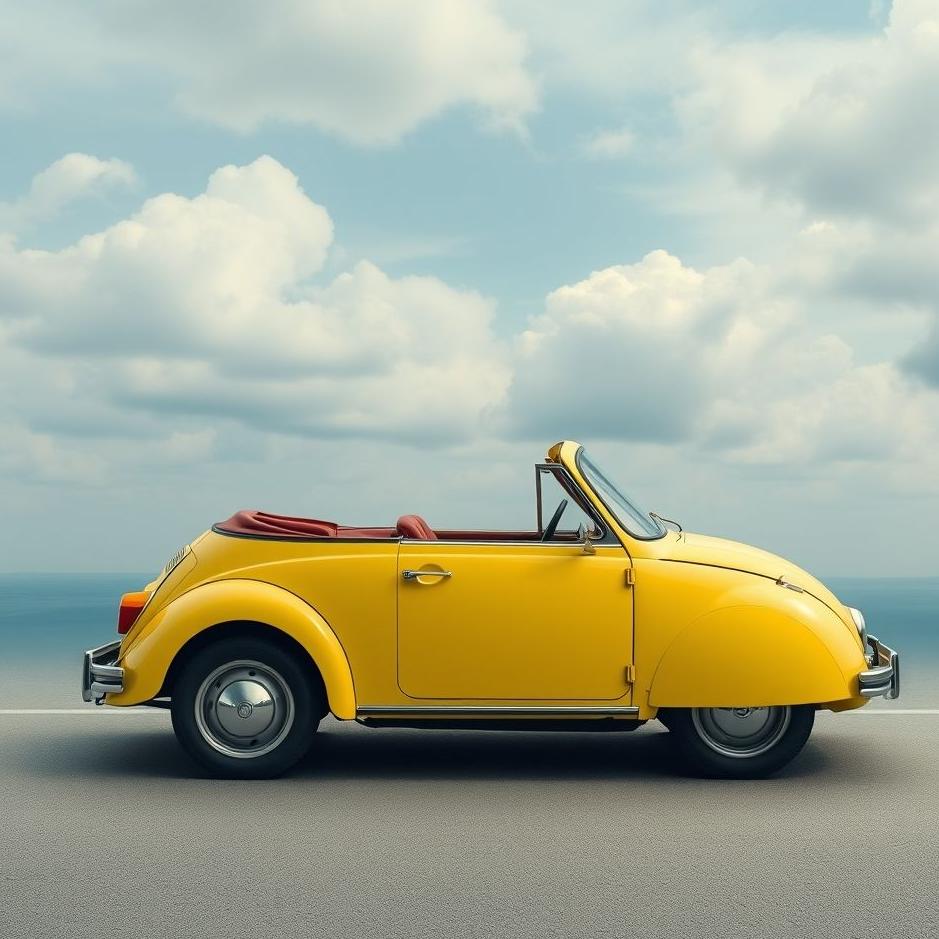 Dream : A two-seater car in a dream