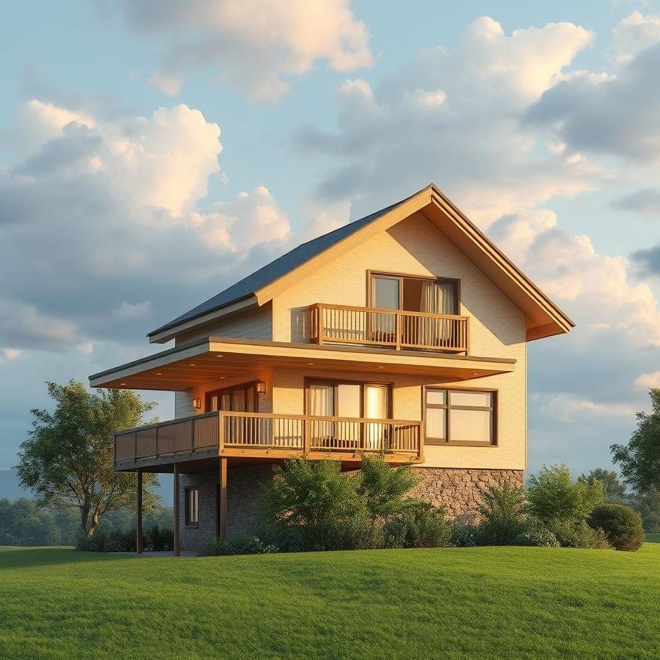 Dream : A two-storey building in a dream