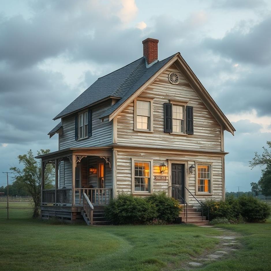 Dream : A two-storey old house in a dream