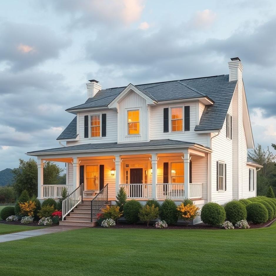 Dream : A two-storey white house in a dream