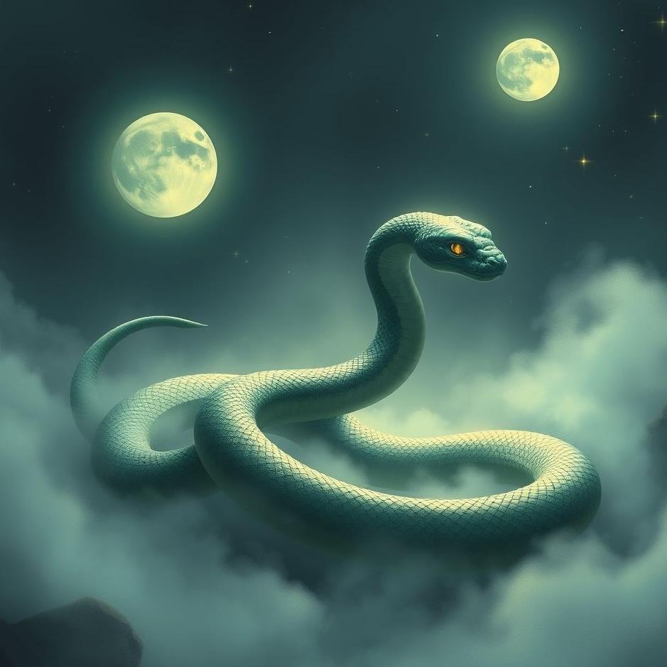 Dream : A two-tailed snake in a dream