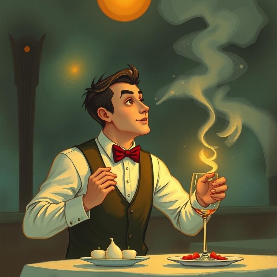 Dream : A waiter talking in a dream
