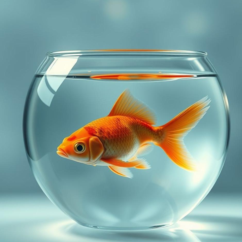 Dream : A water fish in a bowl in a dream