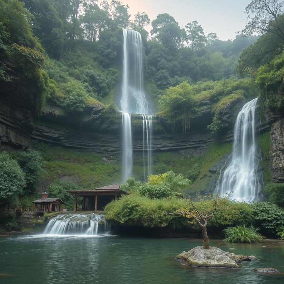 Dream Dictionary : A waterfall at home in a dream