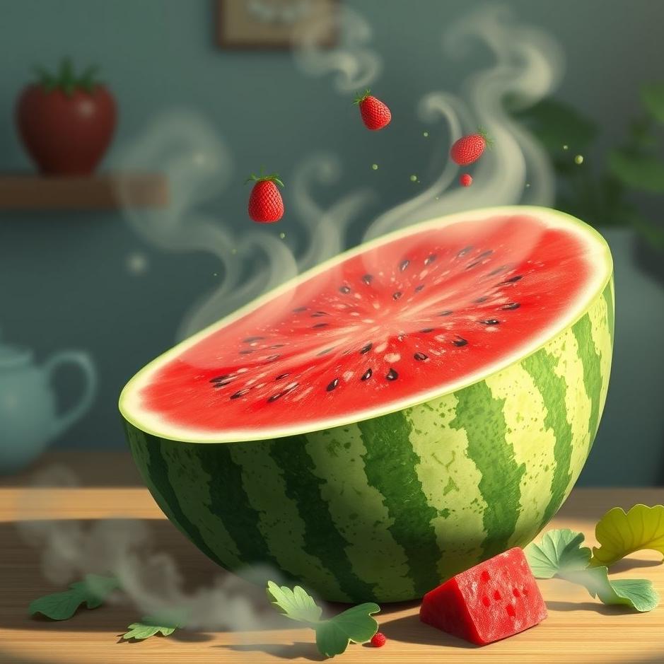 Dream : A watermelon at home in a dream