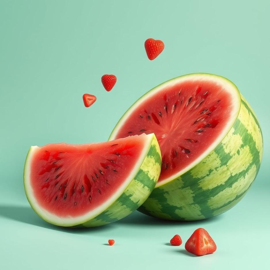 Dream : A watermelon split in two in a dream