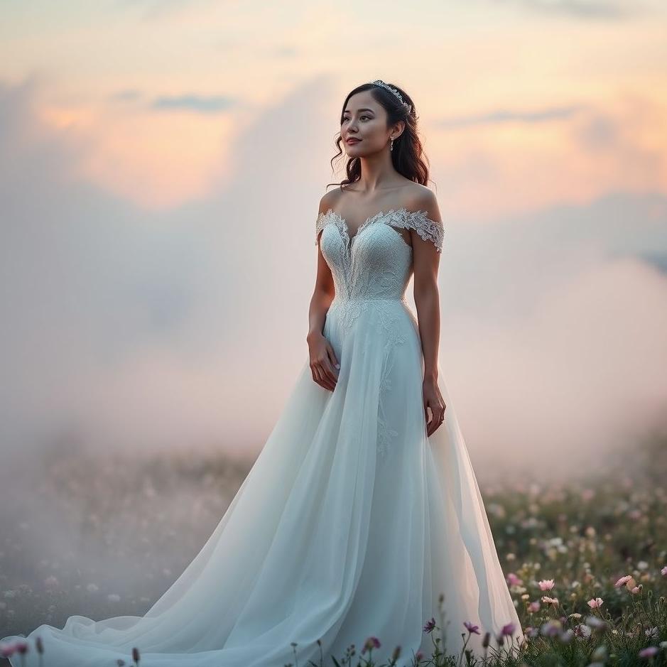 Dream : A wedding dress and a bride in a dream