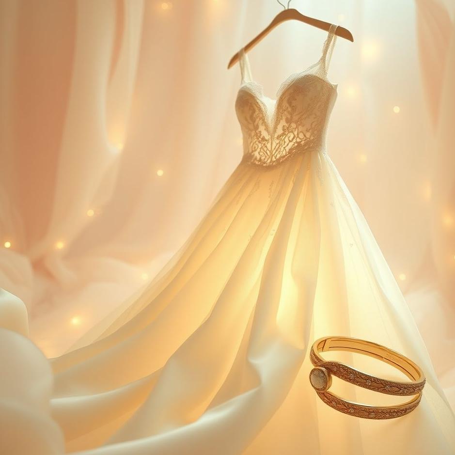 Dream : A wedding dress and a gold bracelet in a dream