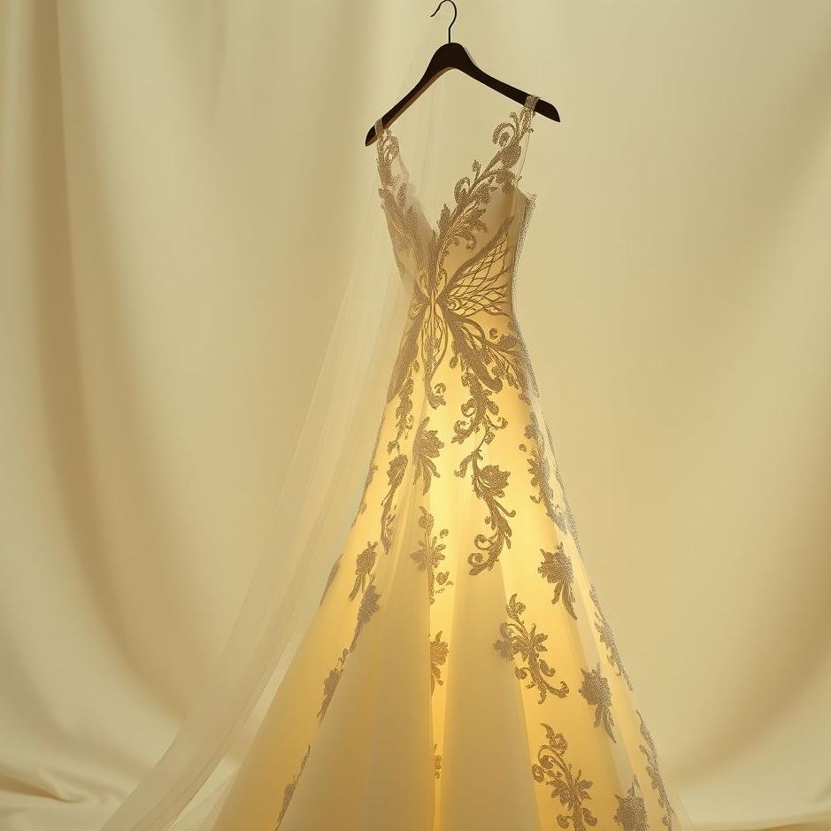 Dream : A wedding dress being cut in a dream