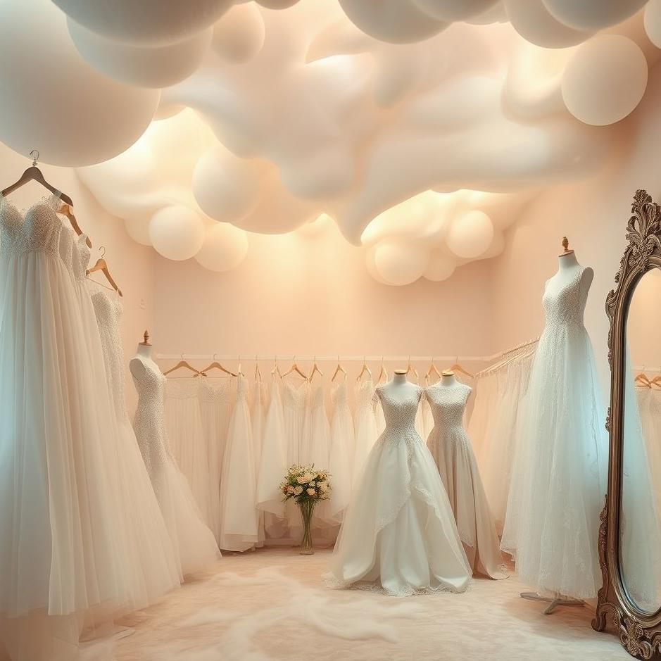 Dream : A wedding dress shop in a dream
