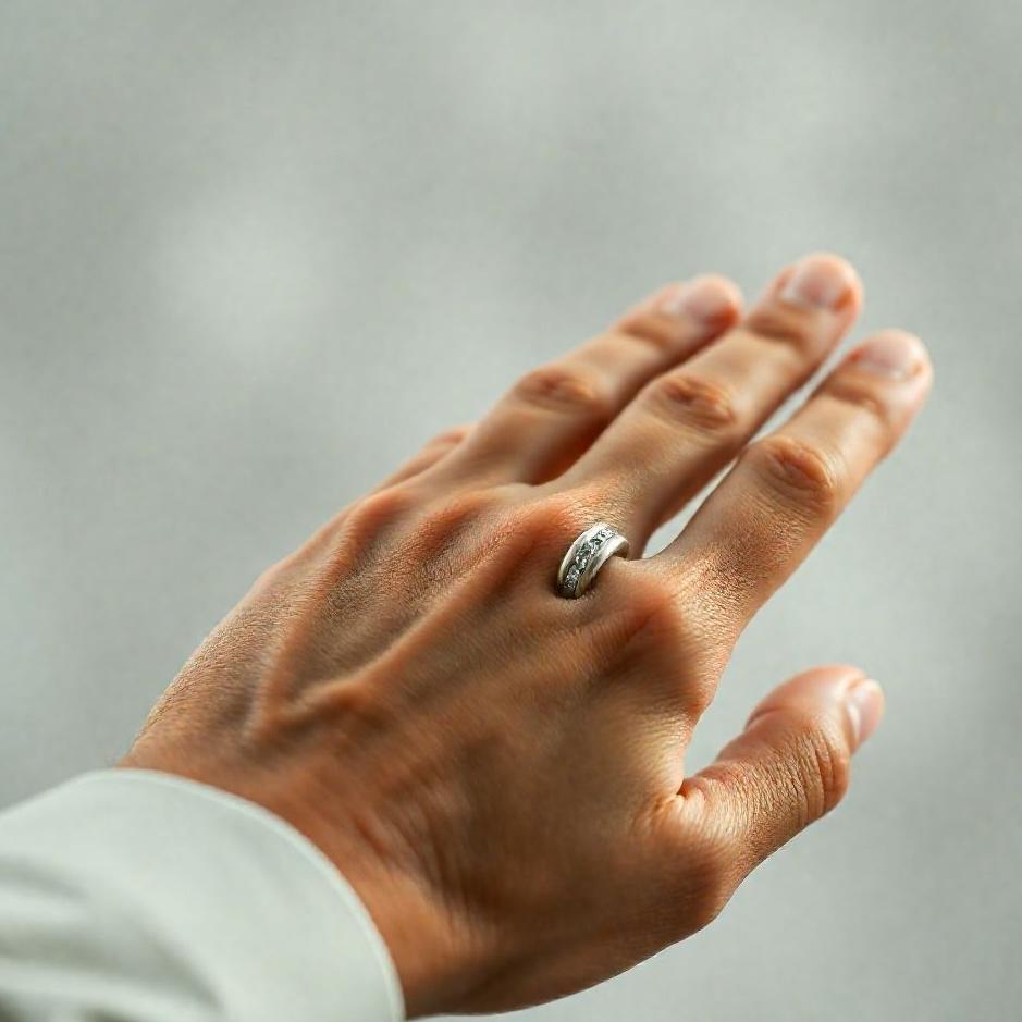 Dream : A wedding ring on a man's hand in a dream