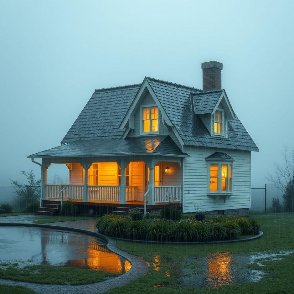 Dream : A wet house in a dream