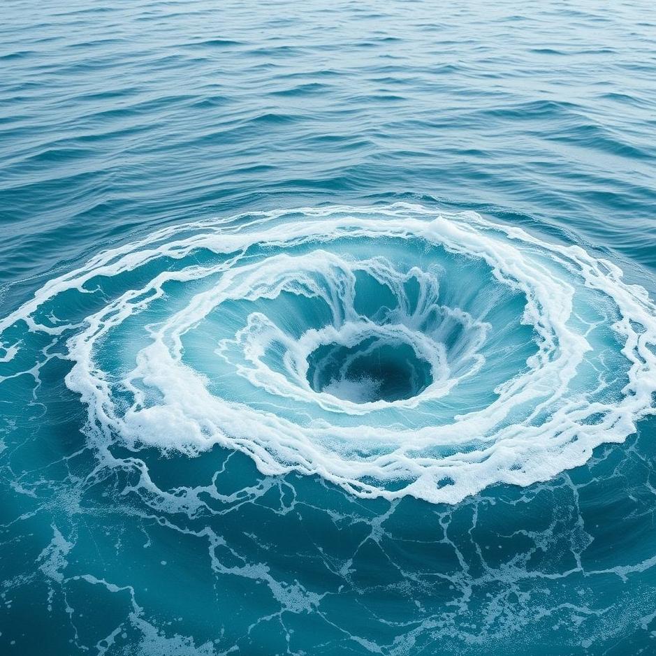 Dream : A whirlpool sea in a dream
