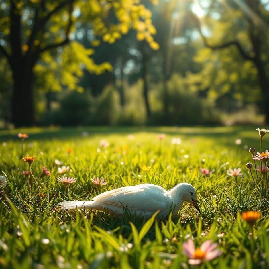 Dream : A white bird dying 