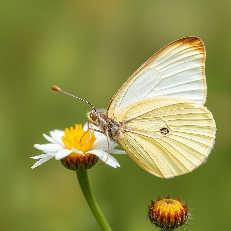 Dream : A white butterfly bite 