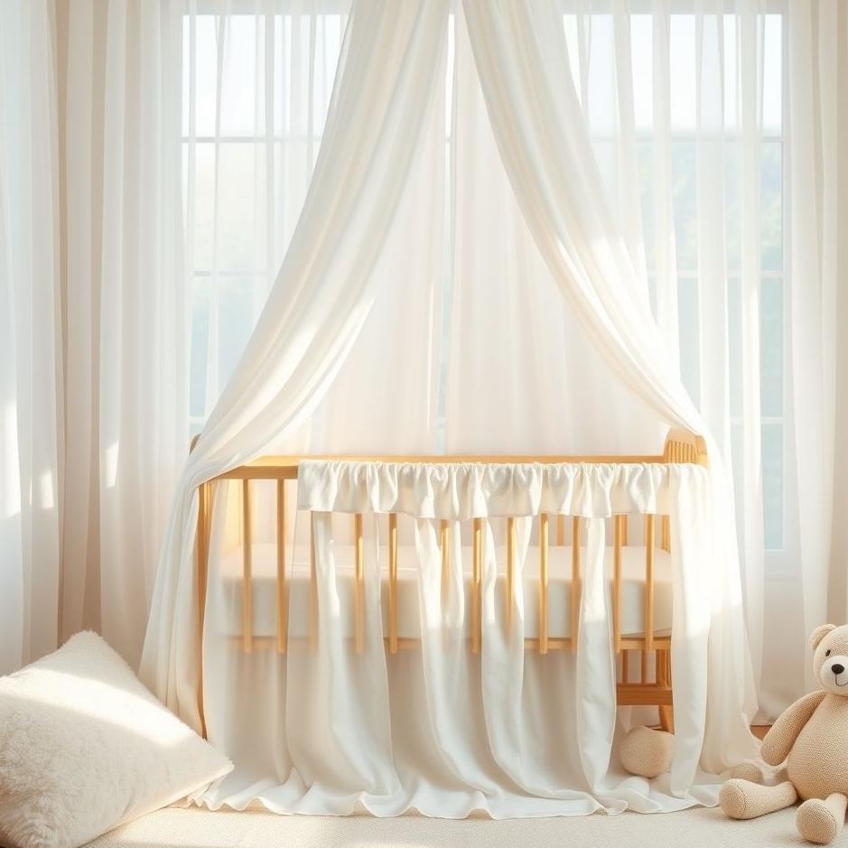 Dream : A white cot cover 