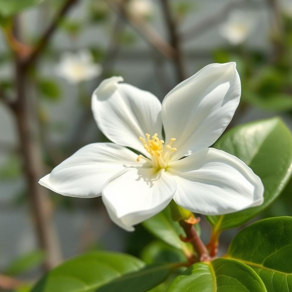 Dream : A white jasmine flower 