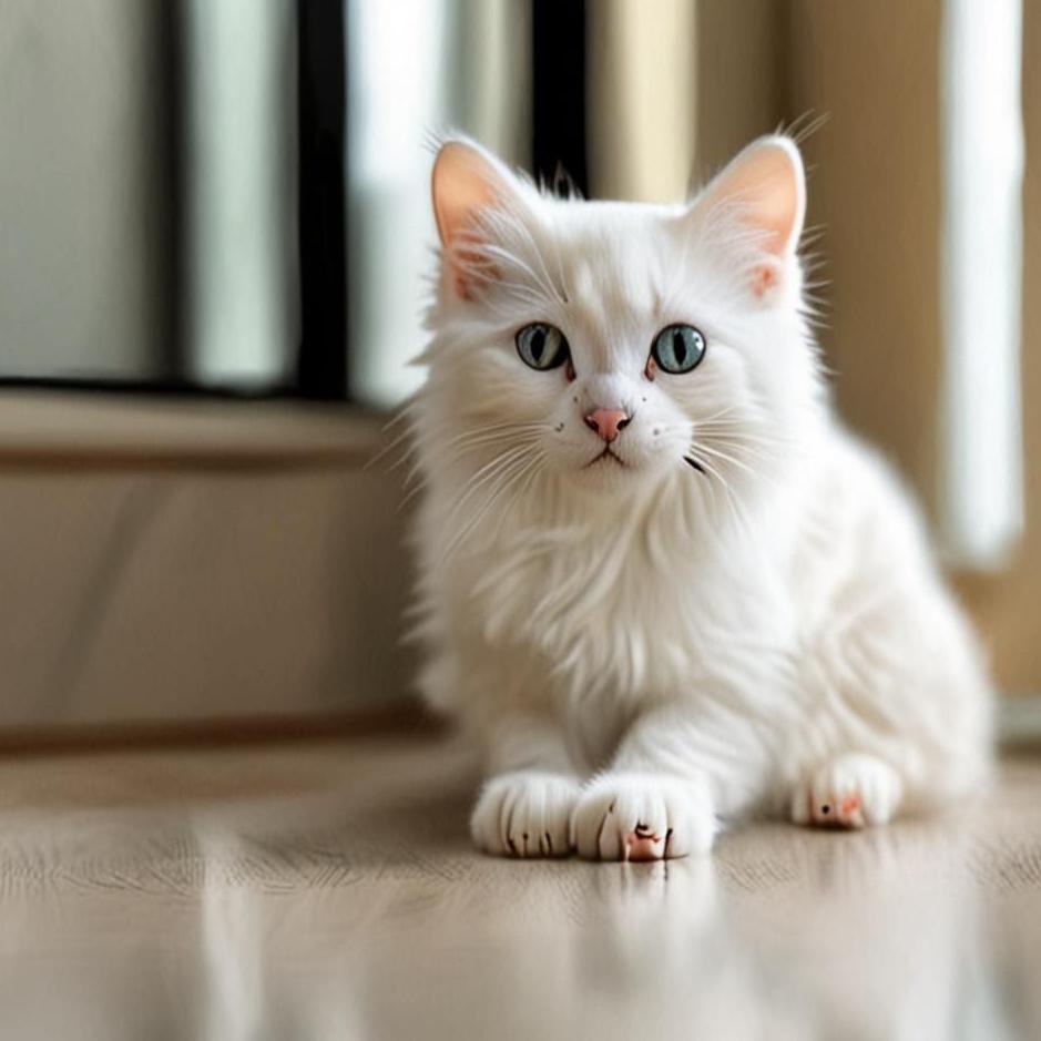 Dream : A white kitten at home in a dream