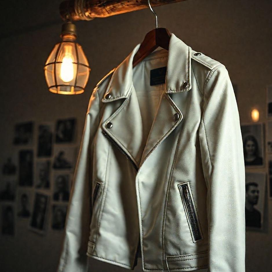 Dream : A white leather jacket 