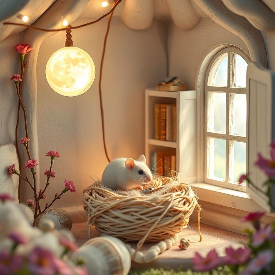 Dream Dictionary : A white mouse at home in a dream