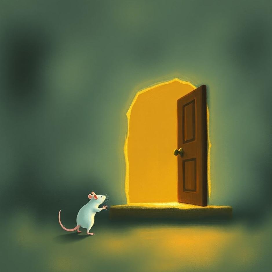 Dream : A white mouse entering the house in a dream