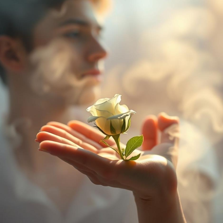 Dream : A white rose in the hand of your ex-lover in a dream