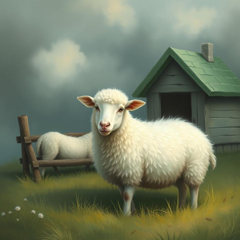 Dream Dictionary : A white sheep at home in a dream