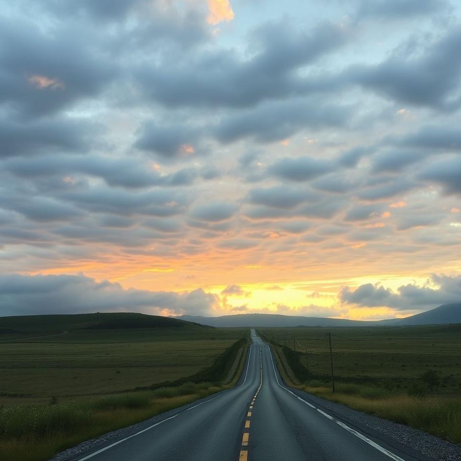 Dream : A widened road in a dream