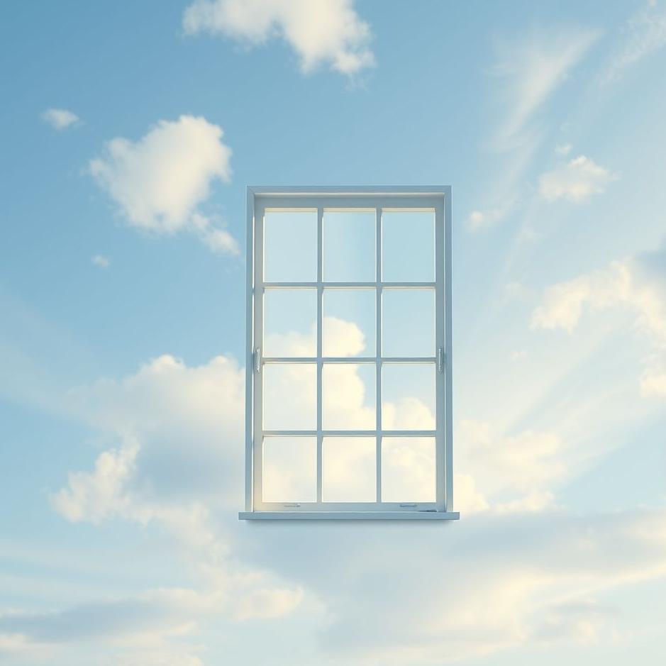 Dream : A window in the sky in a dream