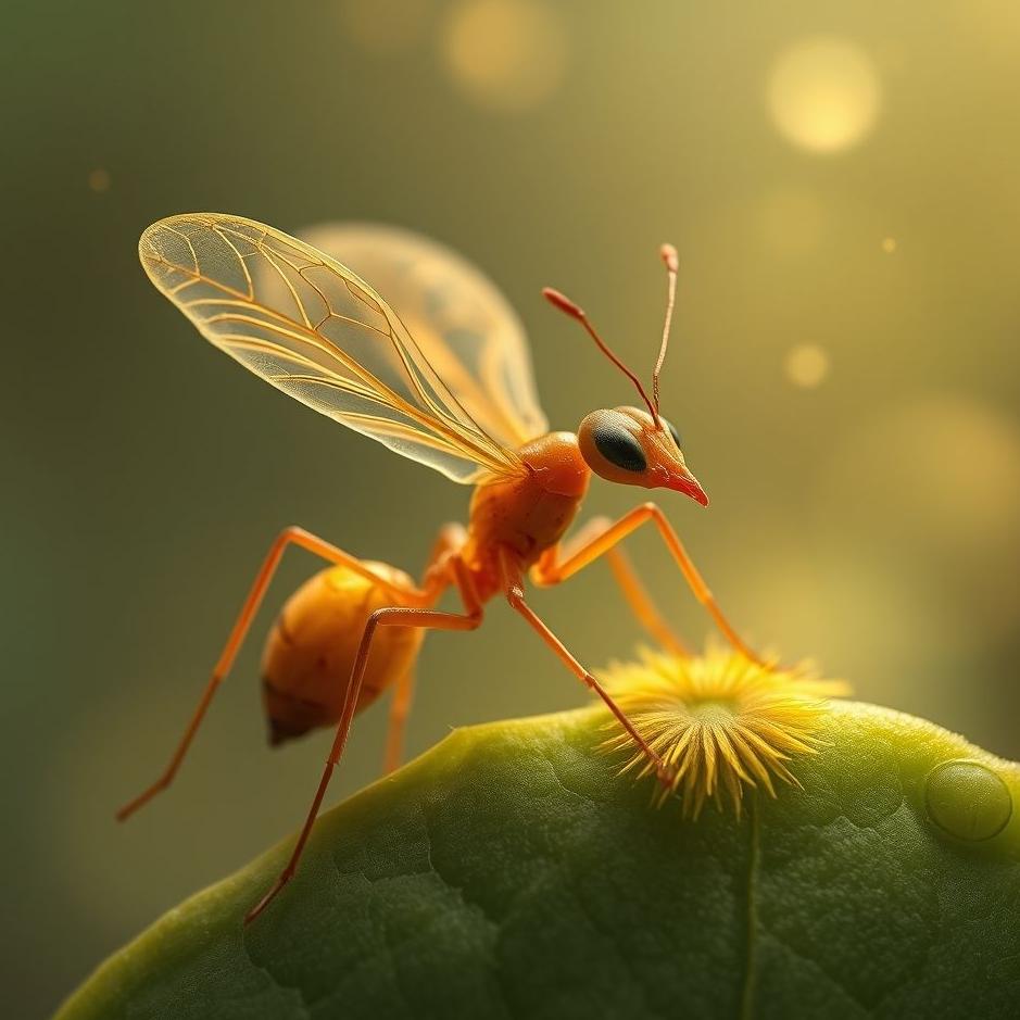 Dream : A winged ant at home in a dream