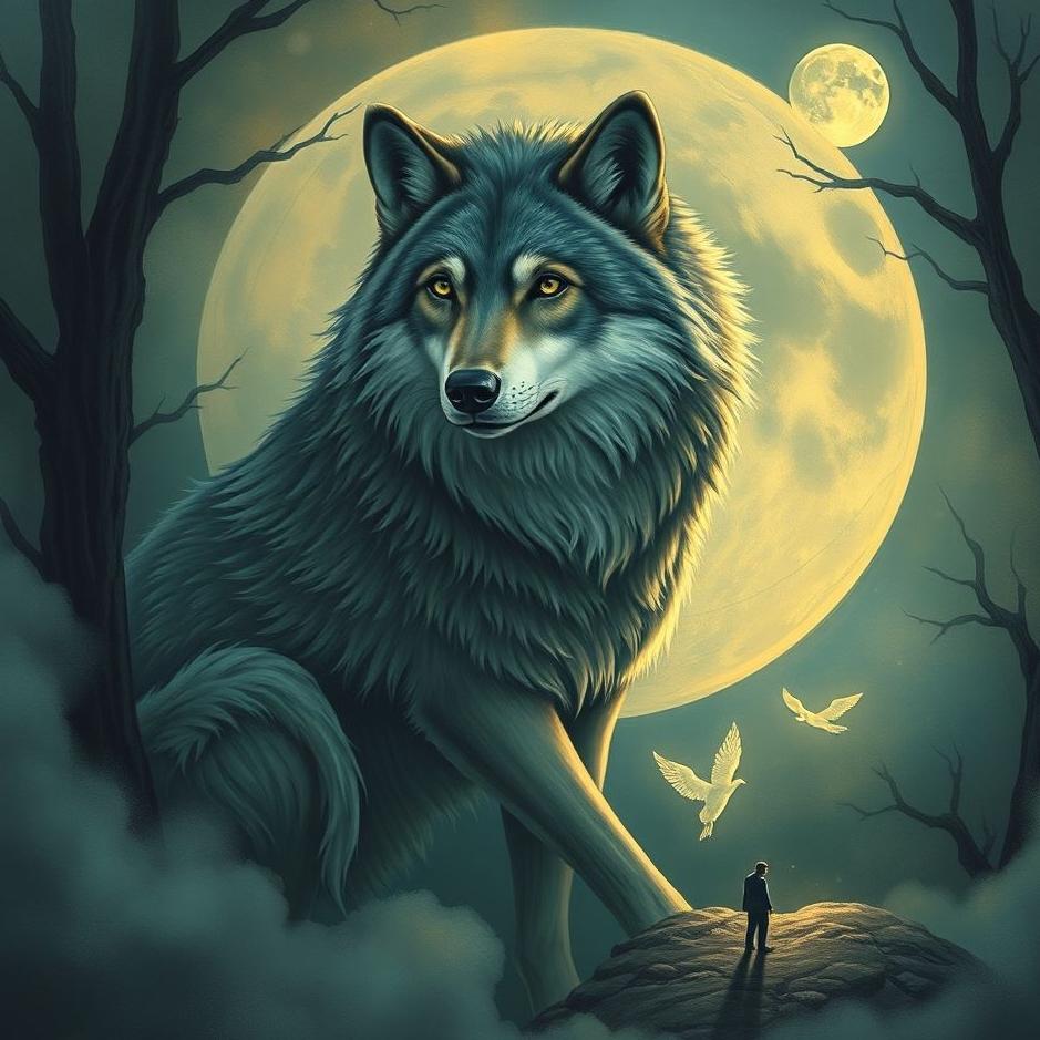 Dream : A wolf around you in a dream