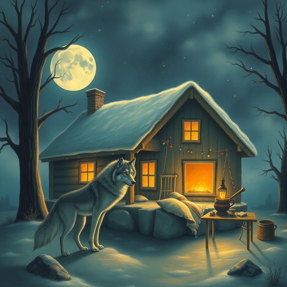 Dream : A wolf at home in a dream