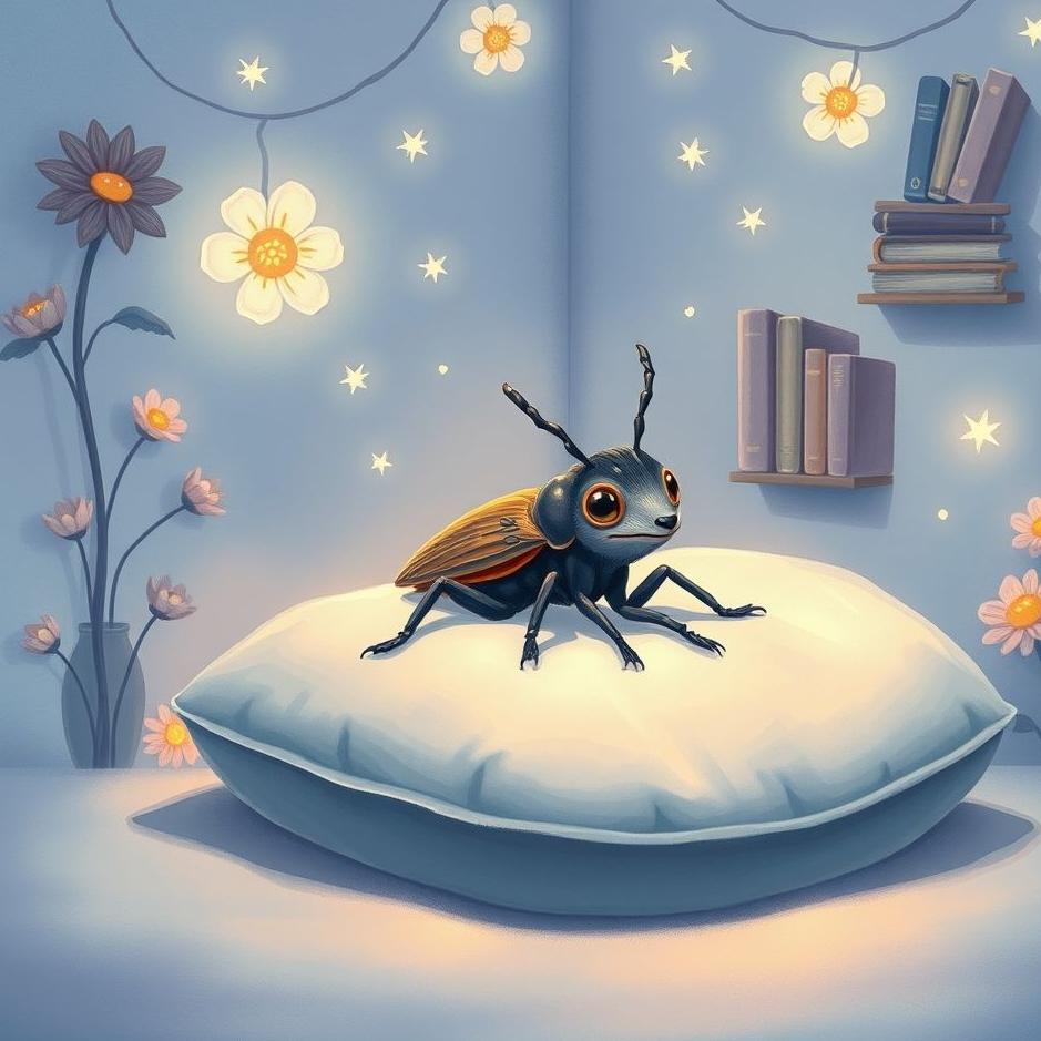 Dream : A wolf bug at home in a dream