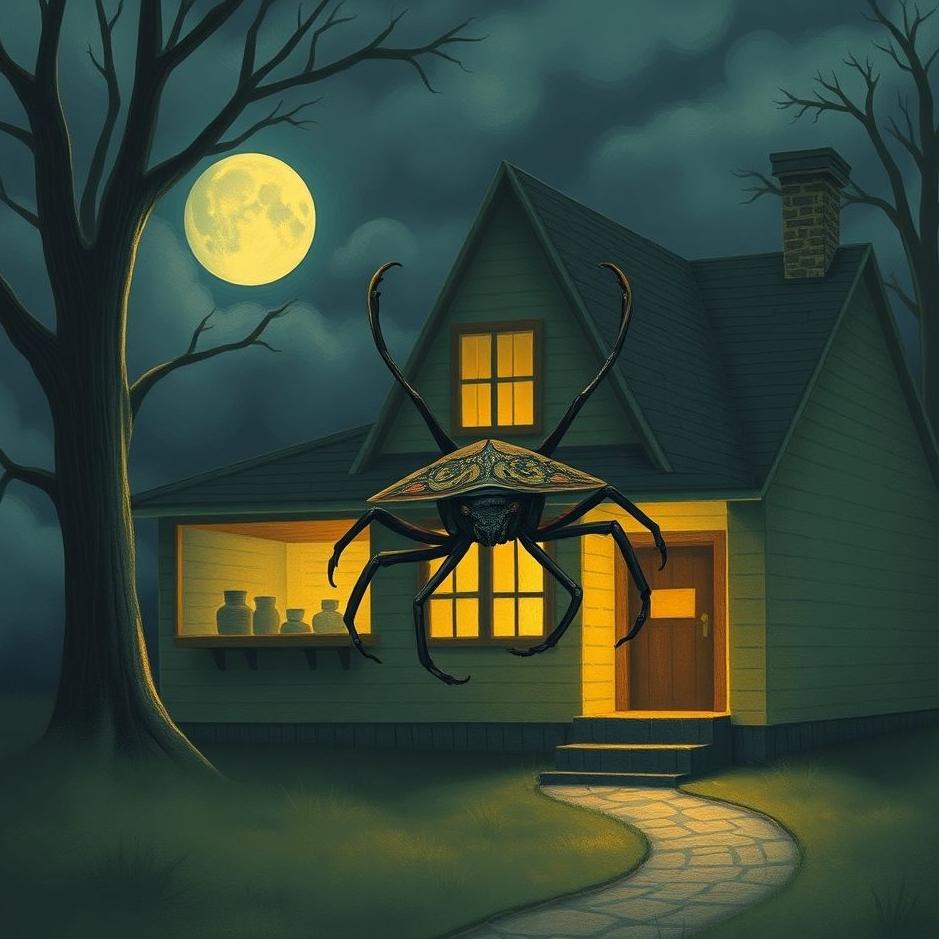 Dream : A wolf bug in your house in a dream