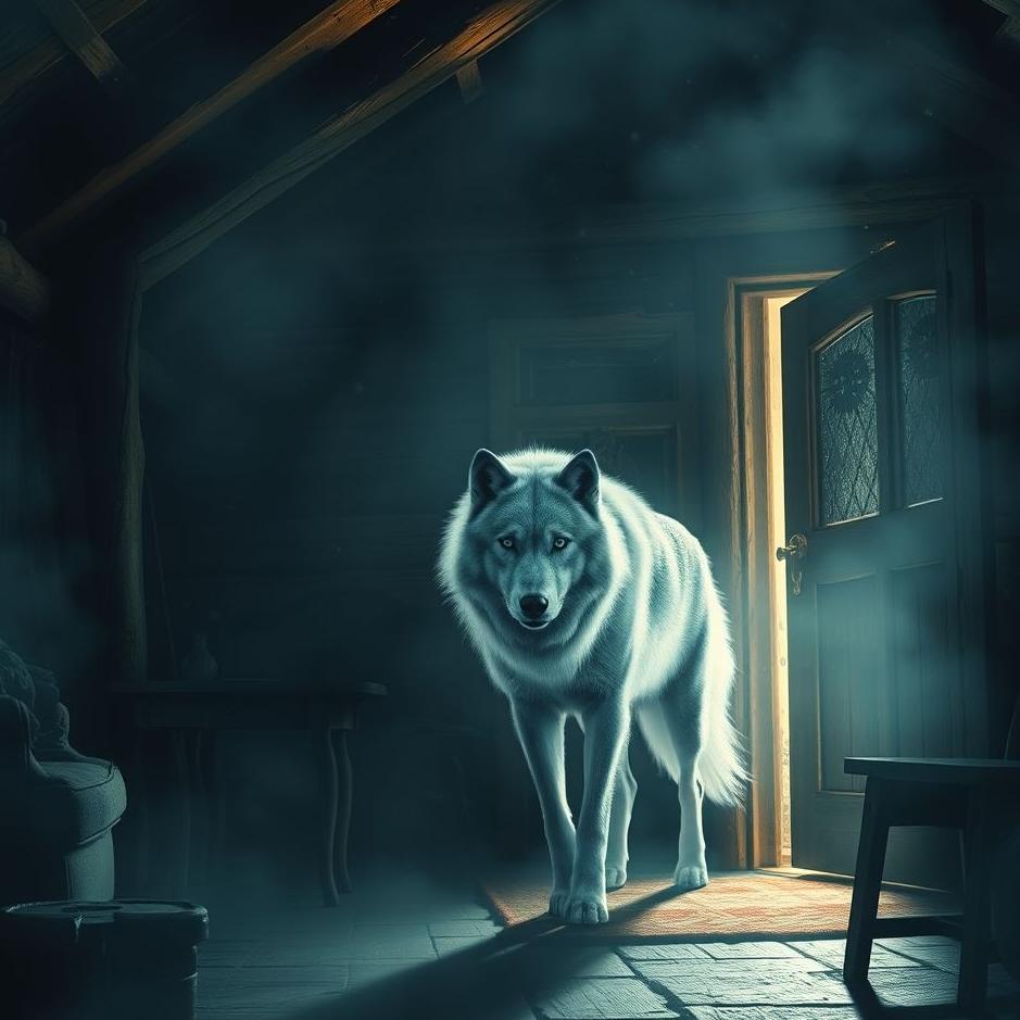 Dream : A wolf entering a house in a dream