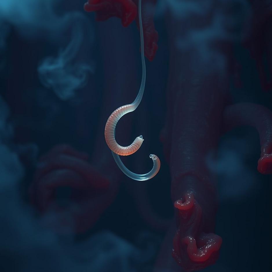 Dream : A worm falling into meat in a dream