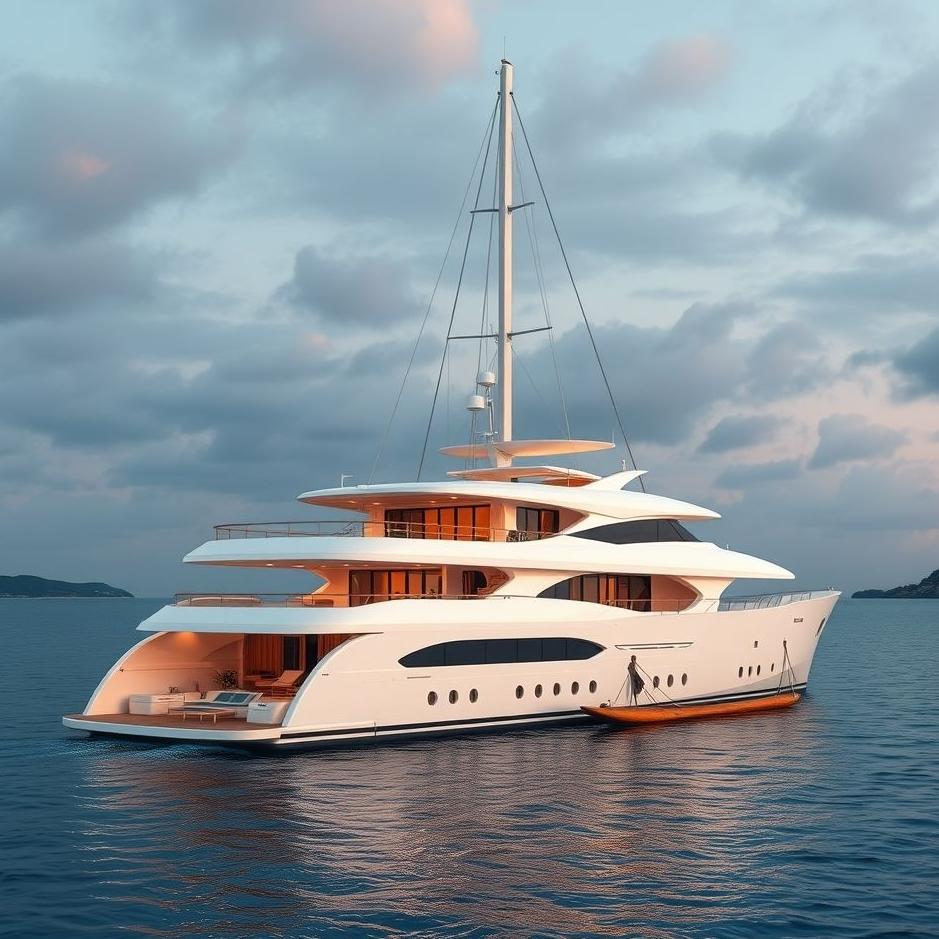 Dream : A yacht at home in a dream