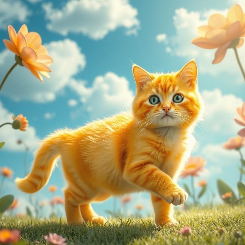 Dream : A yellow cat in your dream