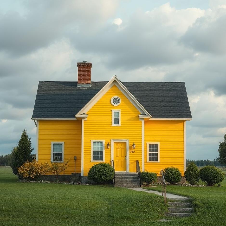 Dream : A yellow house in a dream