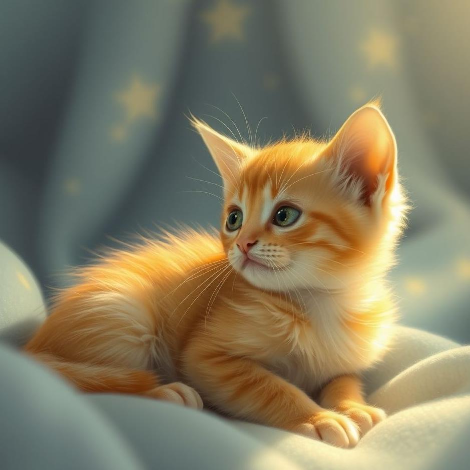 Dream : A yellow kitten at home in a dream