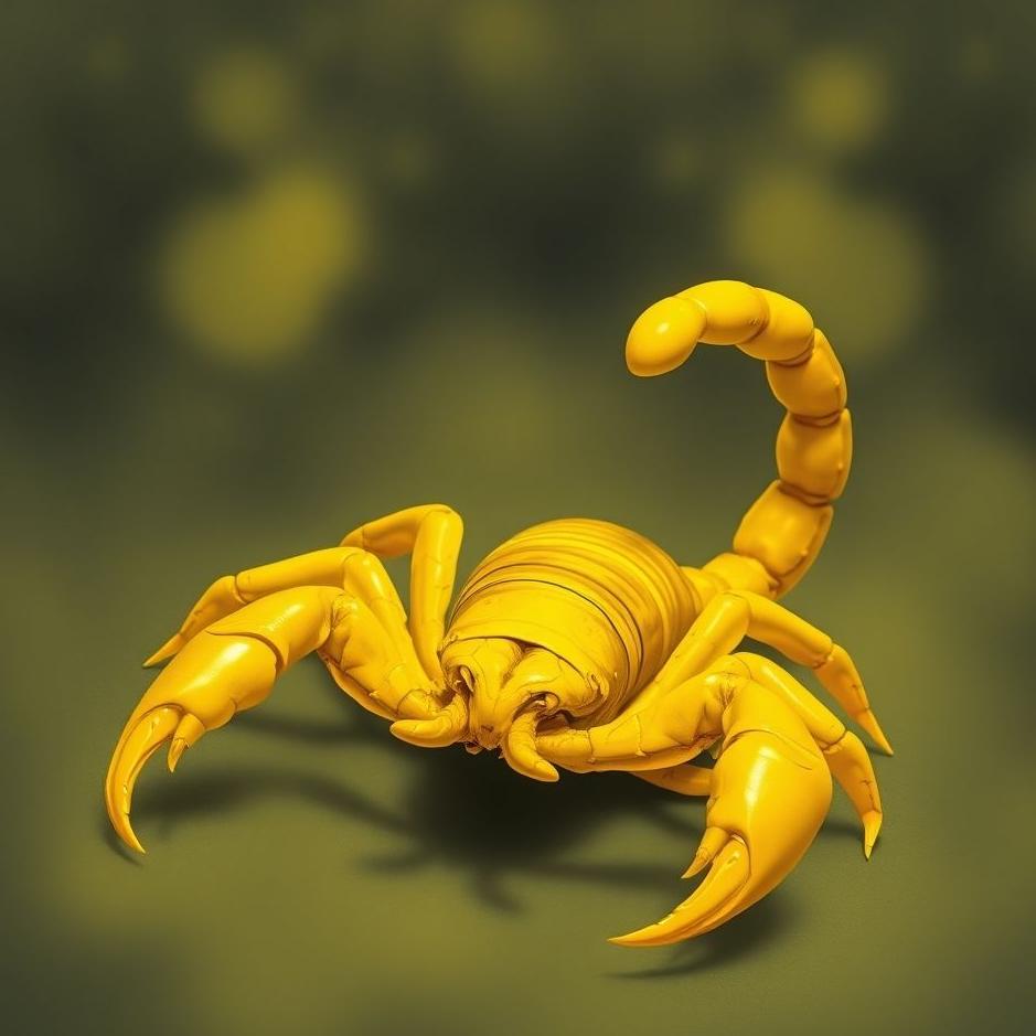 Dream : A yellow scorpion at home in a dream