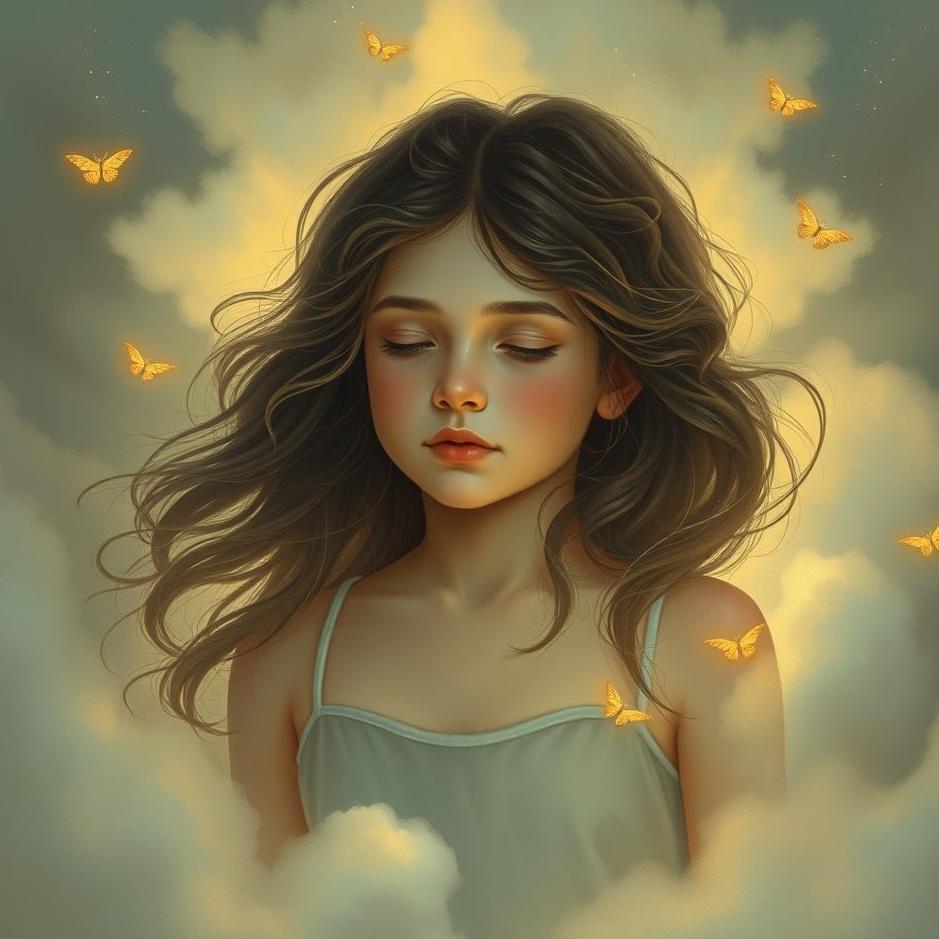 Dream : A young beautiful girl in a dream