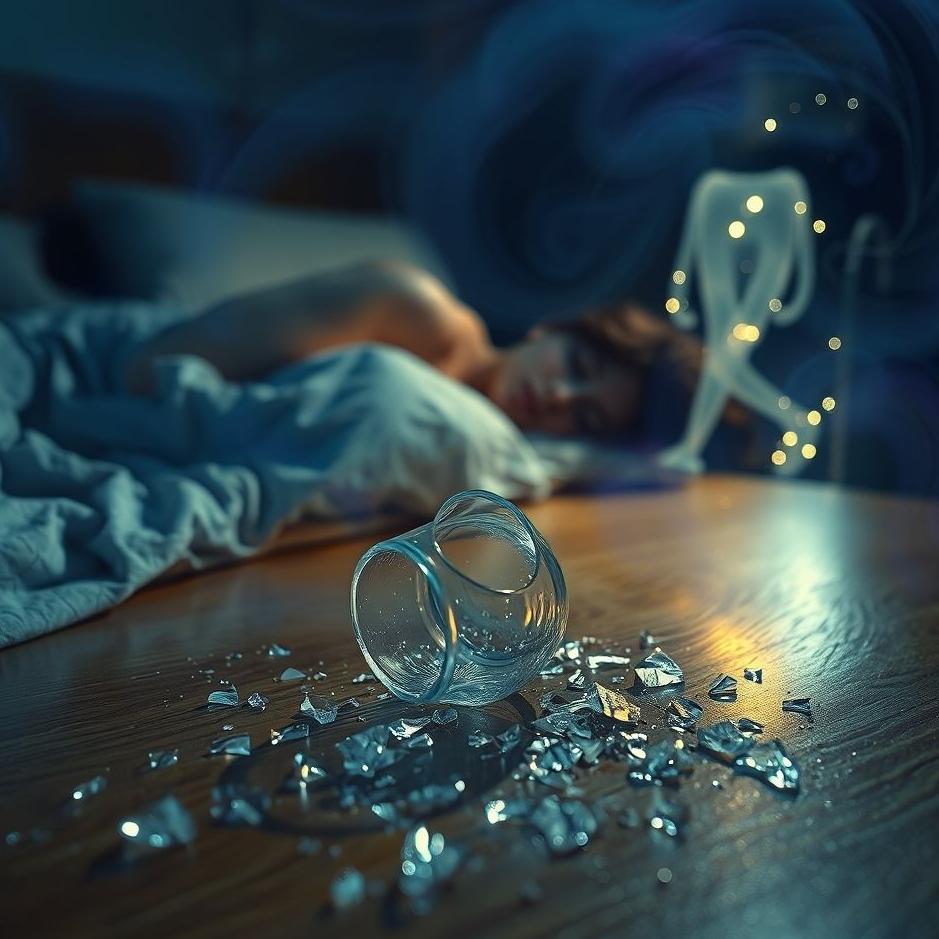 Dream : Accidentally breaking a glass in a dream