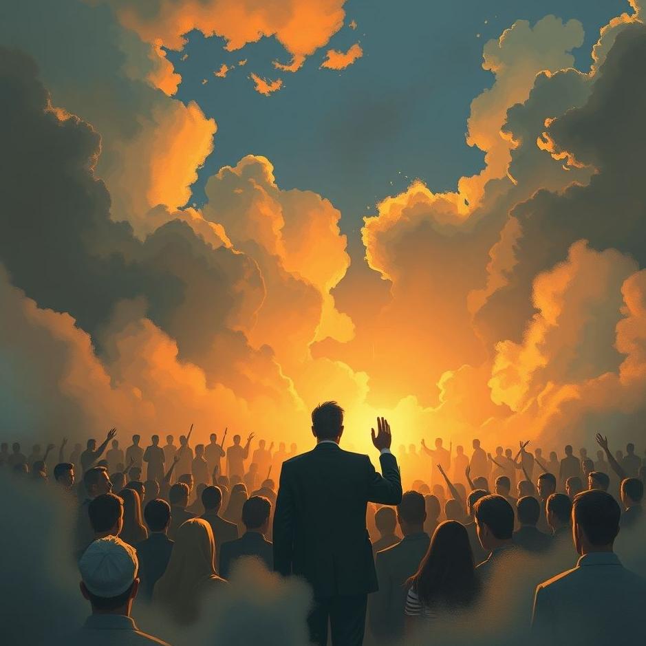 Dream : Addressing a crowd in a dream