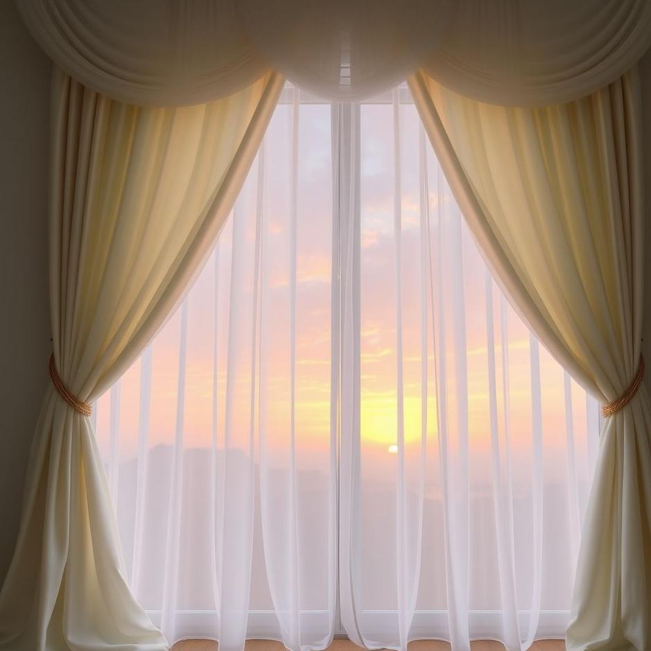 Dream : Admiring curtains in a dream