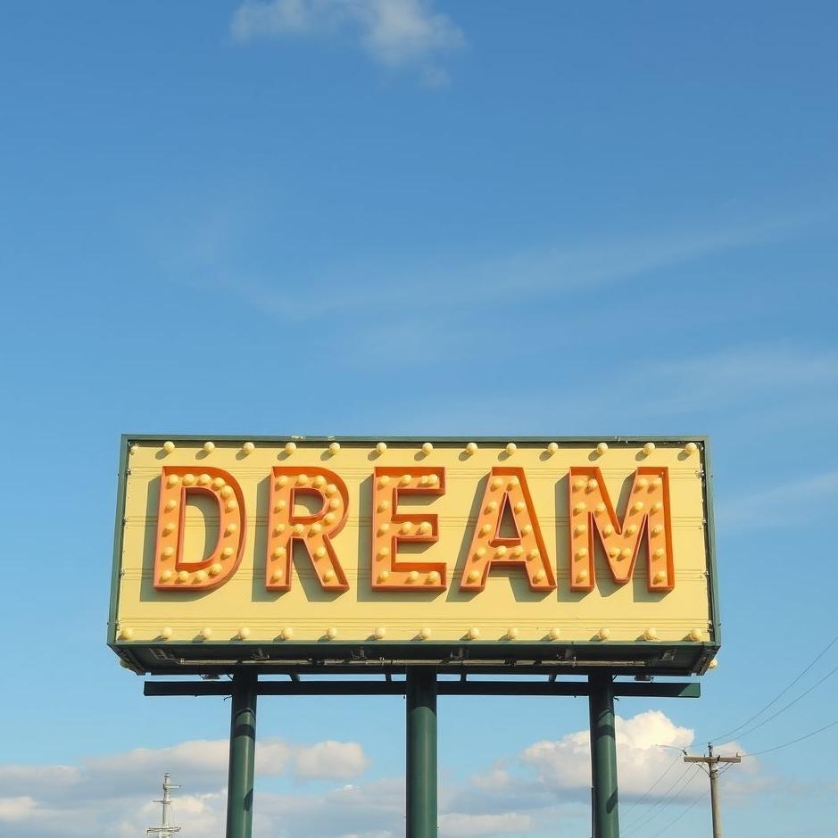 Dream : Advertising sign in a dream