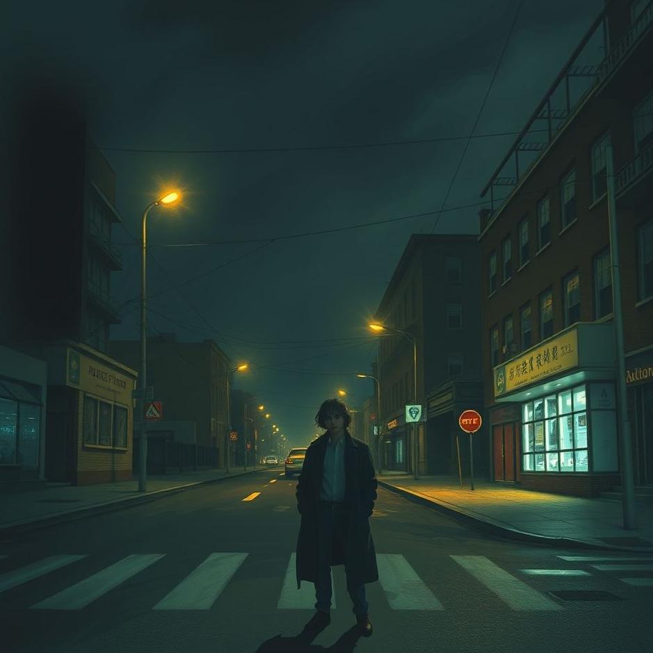 Dream : Afraid on the street at night in a dream