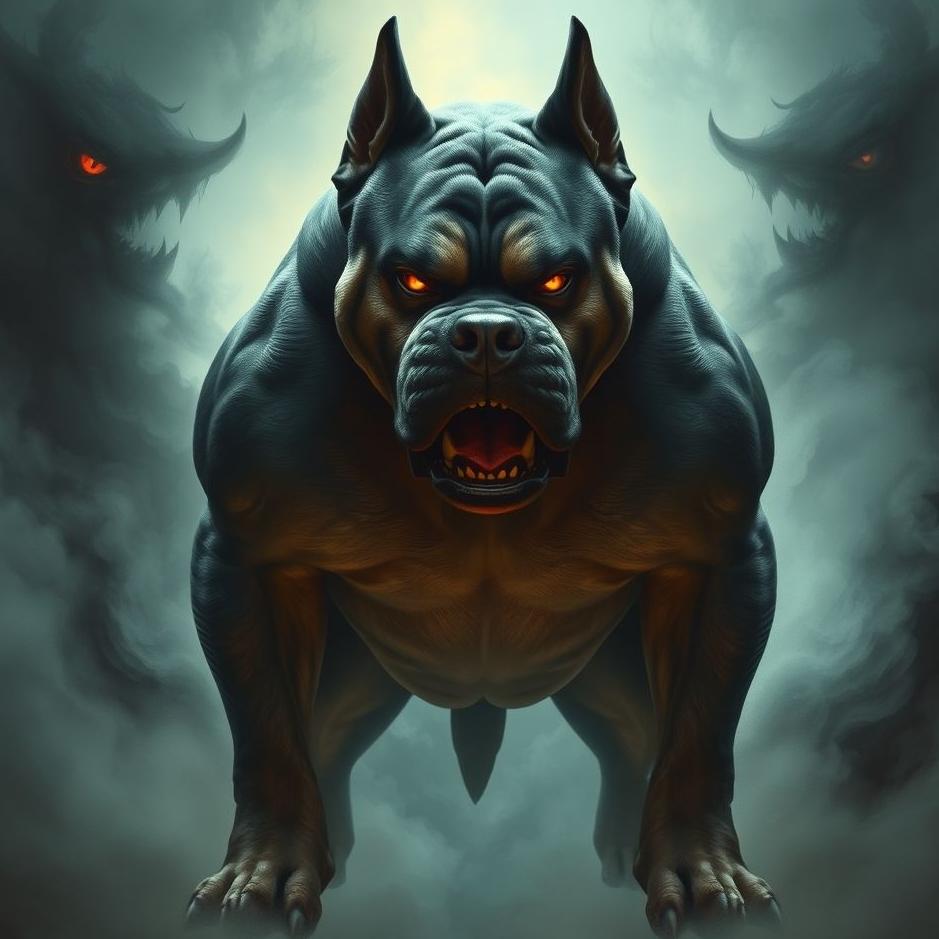 Dream : Aggressive big dog in a dream