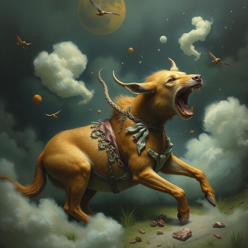 Dream : An animal being torn apart in a dream